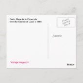  Place de la Concorde, Parijs Briefkaart (Achterkant)
