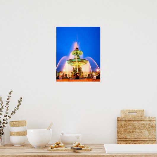 Place de la Concorde, Parijs, Frankrijk Poster (Keuken)