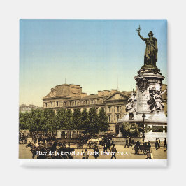 Place de la Republique 1900, Oude Parijs Frankrij Magneet