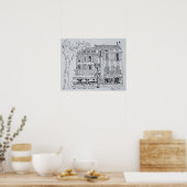 Place de L'Hotel de Ville | Aix and Provence Poster (Keuken)