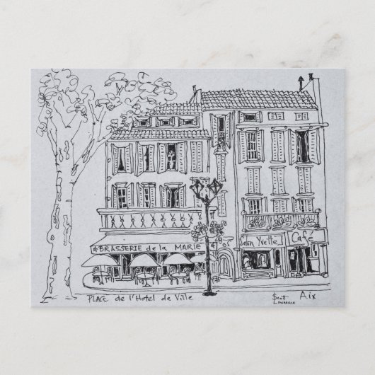 Place de L'Hotel de Ville | Aix en Provence Briefkaart (Voorkant)