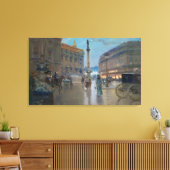 Place de L'Opera, Parijs Canvas Afdruk (Insitu (Woonkamer))