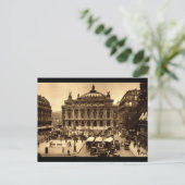 Place de l'Opera, Paris Frankrijk c1925  Briefkaart (Staand voorkant)