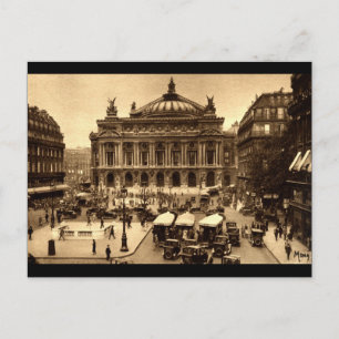Place de l'Opera, Paris Frankrijk c1925 Briefkaart