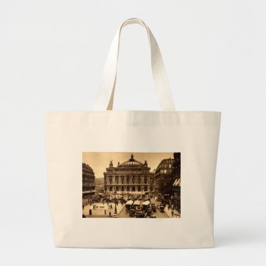 Place de l'Opera, Paris Frankrijk c1925  Grote Tote Bag (Voorkant)