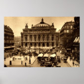 Place de l'Opera, Paris Frankrijk c1925  Poster (Voorkant)