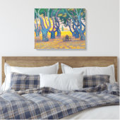 Place des Lices, St. Tropez | Paul Signac | Canvas Afdruk (Insitu (Slaapkamer))