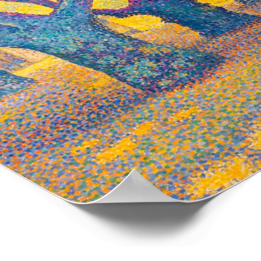 Place des Lices, St. Tropez | Paul Signac | Poster (Hoek)