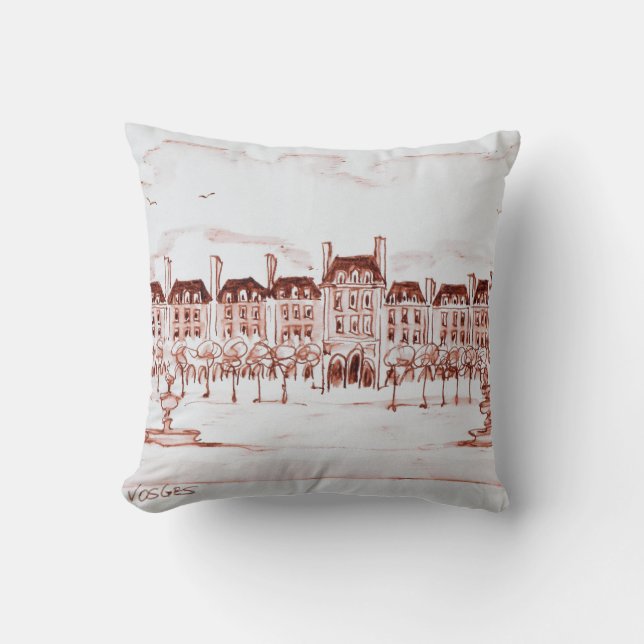 Place des Vosges | Marais, Parijs Kussen (Voorkant)