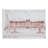 Place des Vosges | Marais, Parijs Kussensloop (Achterkant-Rechts)