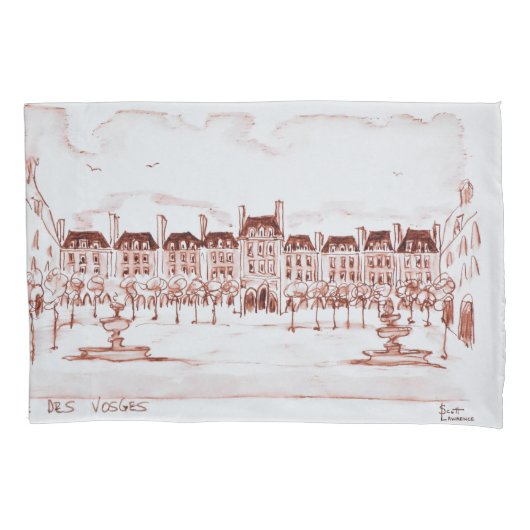 Place des Vosges | Marais, Parijs Kussensloop (Voorkant-Links)