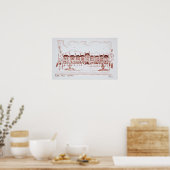 Place des Vosges | Marais, Parijs Poster (Keuken)