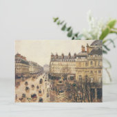 Place du Theater Francais, Paris Rain van Pissarro (Staand voorkant)