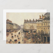 Place du Theater Francais, Paris Rain van Pissarro (Voorkant / Achterkant)