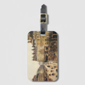 Place du Theater Francais, Paris Rain van Pissarro Bagagelabel (Voorkant (verticaal))