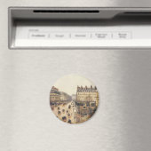 Place du Theater Francais, Paris Rain van Pissarro Magneet (Insitu (Vaatwasser))