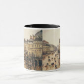 Place du Theater Francais, Paris Rain van Pissarro Mok (Midden)