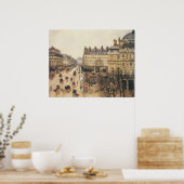 Place du Theater Francais, Paris Rain van Pissarro Poster (Keuken)