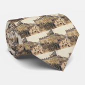 Place du Theater Francais, Paris Rain van Pissarro Stropdas (Opgerold)