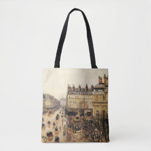 Place du Theater Francais, Paris Rain van Pissarro Tote Bag