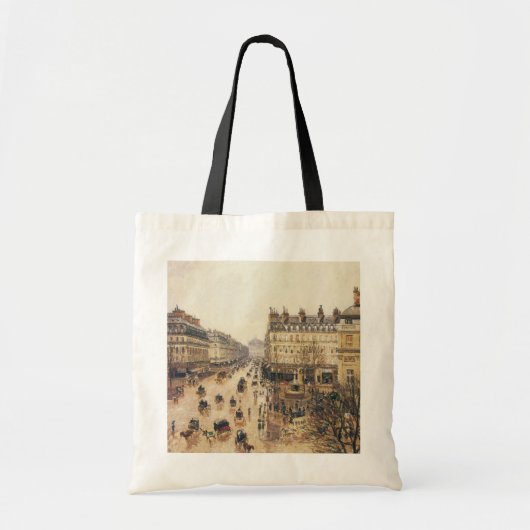 Place du Theater Francais, Paris Rain van Pissarro Tote Bag (Voorkant)