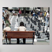 Place Émilie-Gamelin in Montreal, Chess in Park Poster (Voorkant)