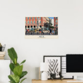 Place Masséna en de Fontein van de Zon Poster (Thuiskantoor)