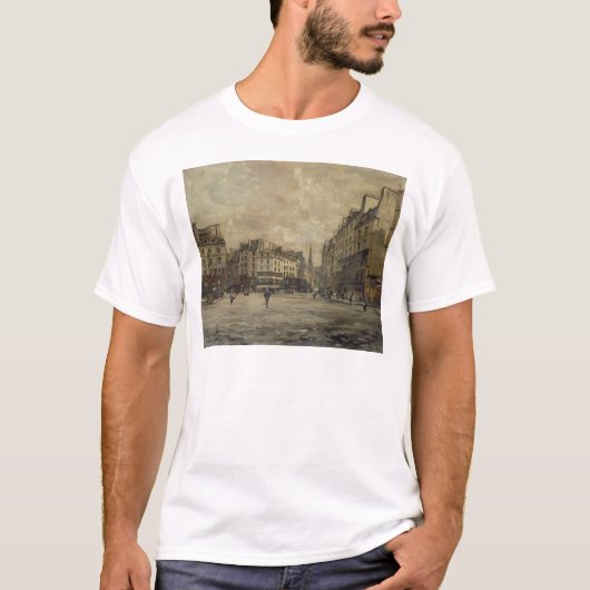 Place Maubert, Parijs, 1888 T-shirt (Voorkant)