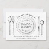 Place Setting Sketch repetitie diner Kaart (Voorkant)