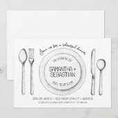 Place Setting Sketch repetitie diner Kaart (Voorkant / Achterkant)