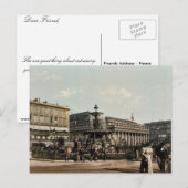 Place Tourny and fontain, Bordeaux, France classi Briefkaart (Voorkant / Achterkant)