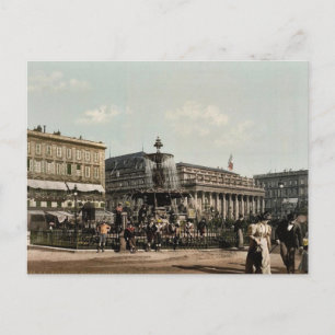 Place Tourny and fontain, Bordeaux, France classi Briefkaart