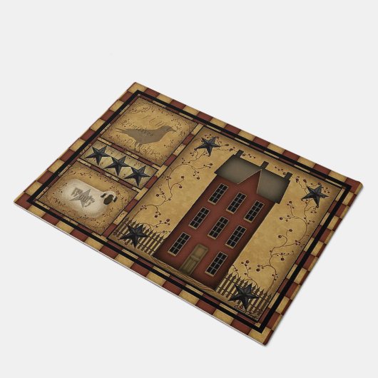 Placemat in "Primitieve stijl" Deurmat (Schuin)