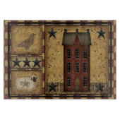 Placemat in 'Primitieve Stijl' Snijplank (Voorkant)