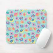 Placemat Mousepad Kind Meisjes Kleine Bloemslakken Muismat (Met muis)