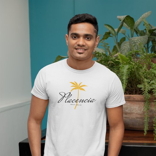Placencia Beach, Belize Minimale  stijl T-shirt