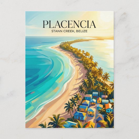 Placencia Peninsula Belize Briefkaart (Voorkant)