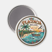 Placencia-schiereiland Belize Magneet (Voorkant / Achterkant)