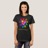 Placenta Accreta Bewustzijn Handen Placenta Accret T-shirt (Voorkant volledig)
