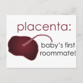 placenta, baby's first roommate briefkaart (Voorkant)
