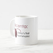 placenta, de eerste kamergenoot van de baby koffiemok (Voorkant links)
