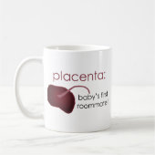 placenta, de eerste kamergenoot van de baby koffiemok (Links)