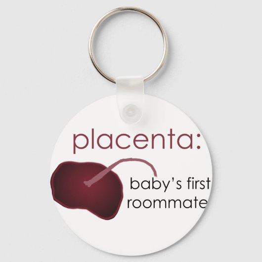 placenta, de eerste kamergenoot van de baby sleutelhanger (Voorkant)