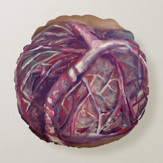 Placenta pillow - grappig cadeau voor doula of vro rond kussen (Voorkant)