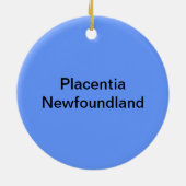 Placentia Newfoundland Labrador Canada Keramisch Ornament (Achterkant)