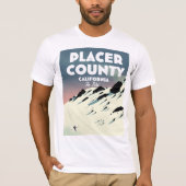 Placer County California ski poser T-shirt (Voorkant)