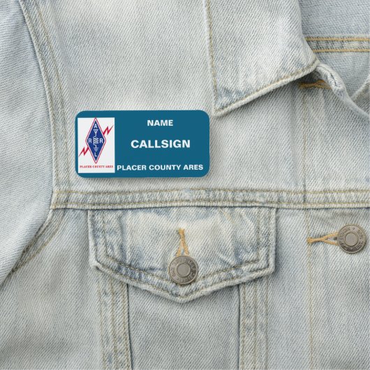 PLACER COUNTY ZIJN NAAM BADGE (In situ)