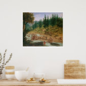 Placer Mining at Foster's Bar, California (1331A) Poster (Keuken)