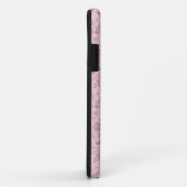Placers of white-pink pearls on pink velvet Case-Mate iPhone case (Achterkant/rechts)
