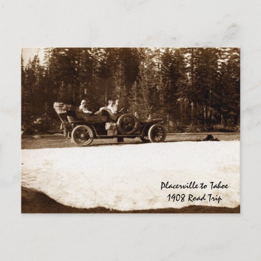 Placerville aan Tahoe1908 Briefkaart (Voorkant)